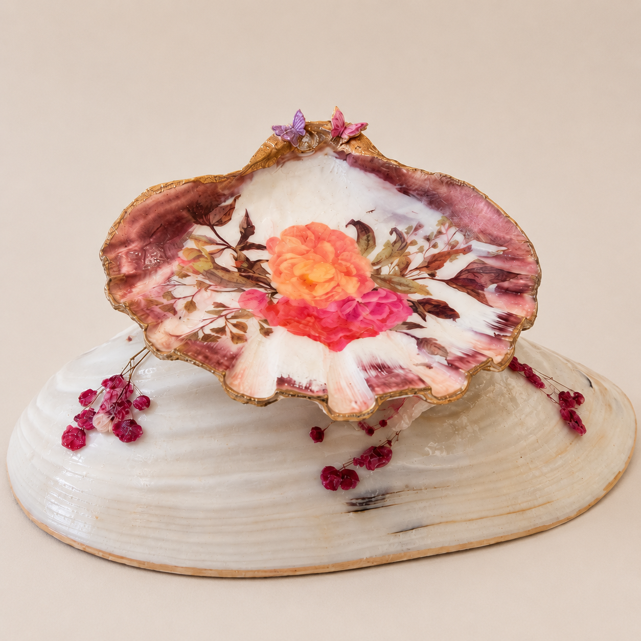 Butterfly Garden Pedestal Dish view 2