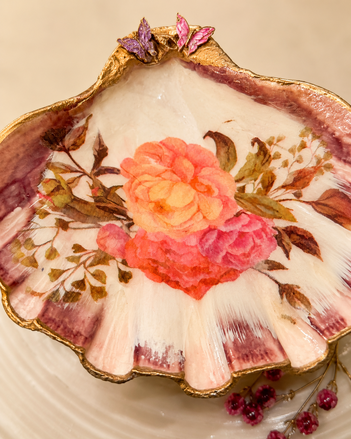 Butterfly Garden Pedestal Dish view 3