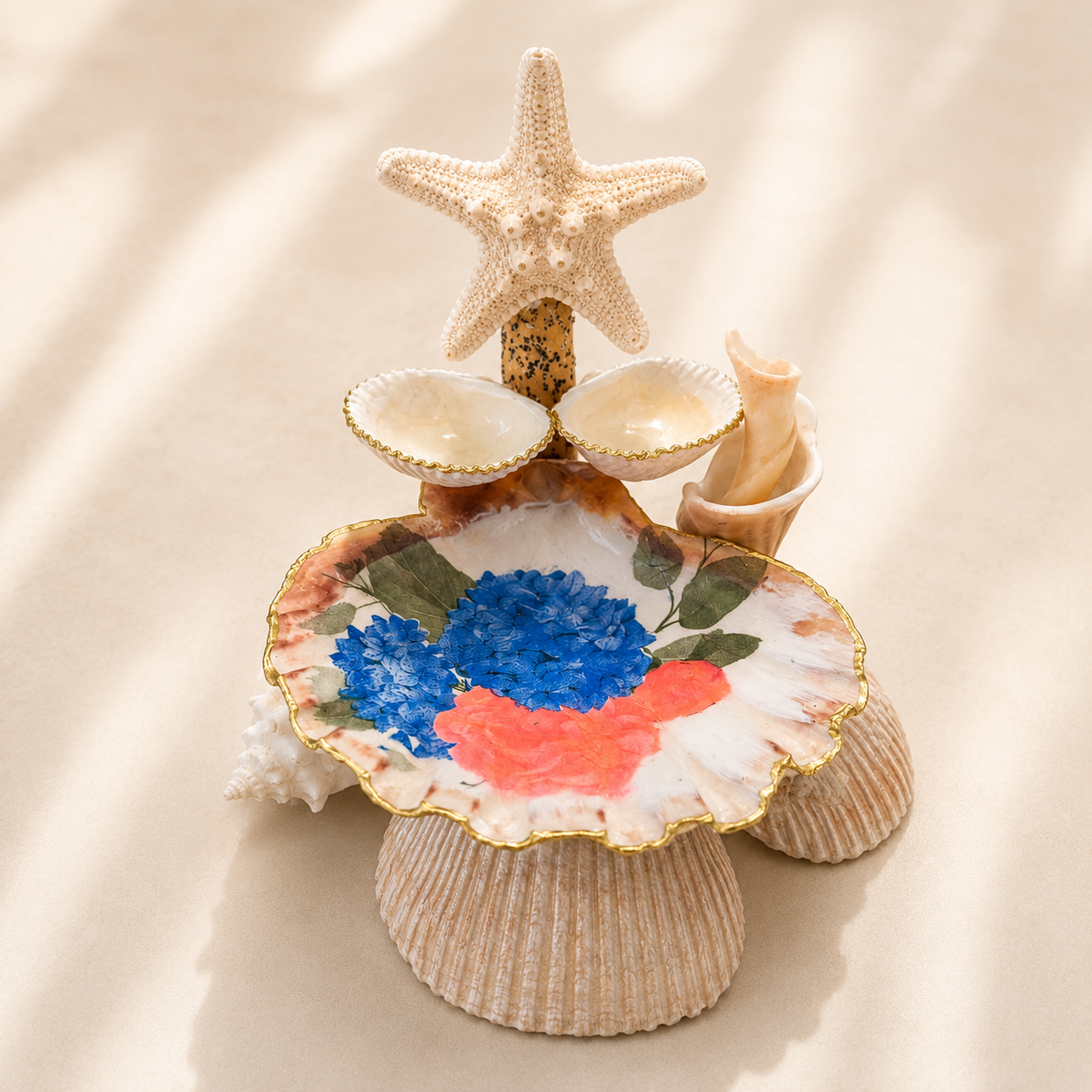 Coastal Bloom Jewelry Organizer